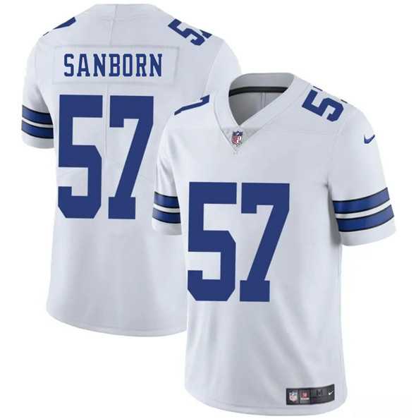 Men & Women & Youth Dallas Cowboys #57 Jack Sanborn White 2025 Vapor Untouchable Limited Stitched Jersey->dallas cowboys->NFL Jersey